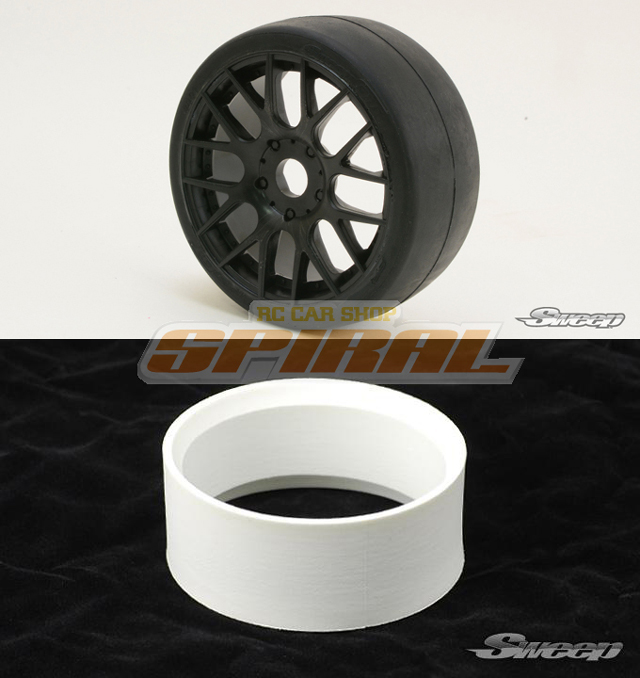 PROSPEC　S40145EK16P-LS　スイープ1/8 EXP GTレーシングスリックタイヤ【45deg/インナーメッシュ/接着済み/16本スポークホイール/ブラック/LSインナー/2個入】