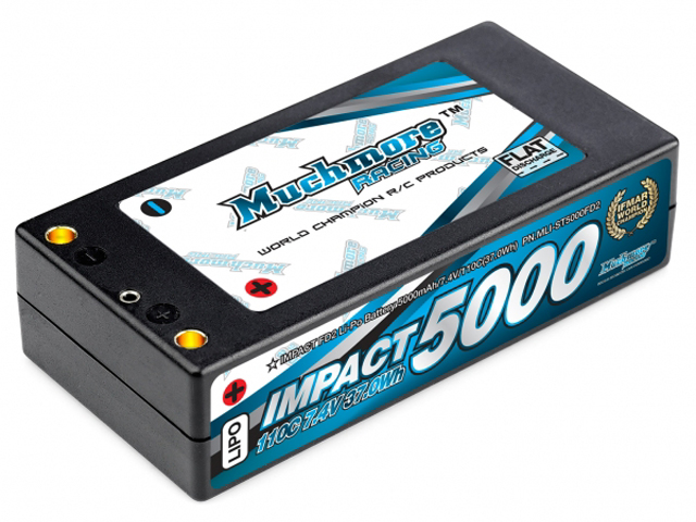 Mucmore　MLI-ST5000FD2　インパクト FD2 Li-Poバッテリー5000mAh/7.4V 110C ショッティハードケース・ピン仕様