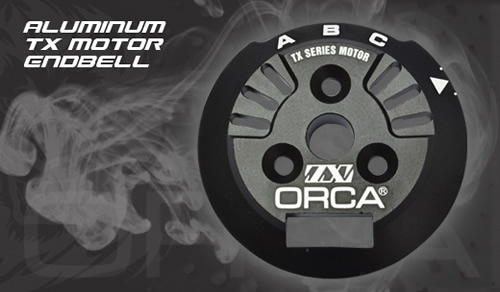 PROSPEC　OME111TX　ORCA TX用アルミエンドベル ブラック