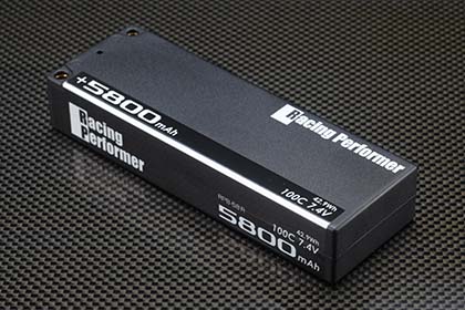 YOKOMO　RPB-58R　レーシングパフォーマー Li-po 7.4V 5800mAh 100C バッテリー（＋5mm／-4mmコネクター仕様）