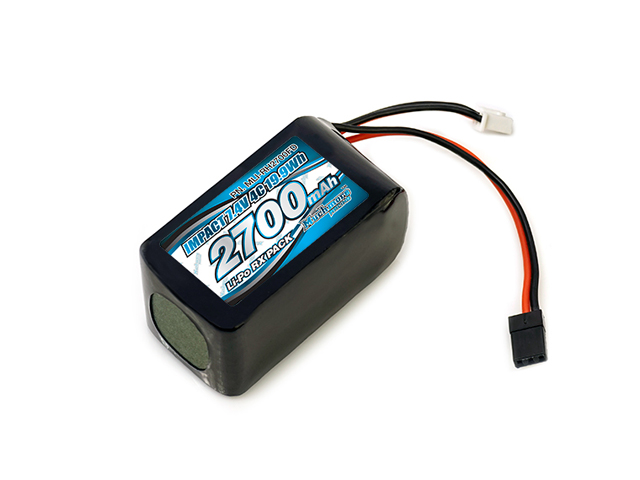 Muchmore　MLI-RH2700FD インパクトLi-Poバッテリー2700mAh/7.4V 4C 俵型サイズ 受信機用