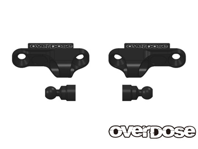 OVERDOSE　OD2254　アルミショックアジャストブロック Type-2 /ブラック For OD