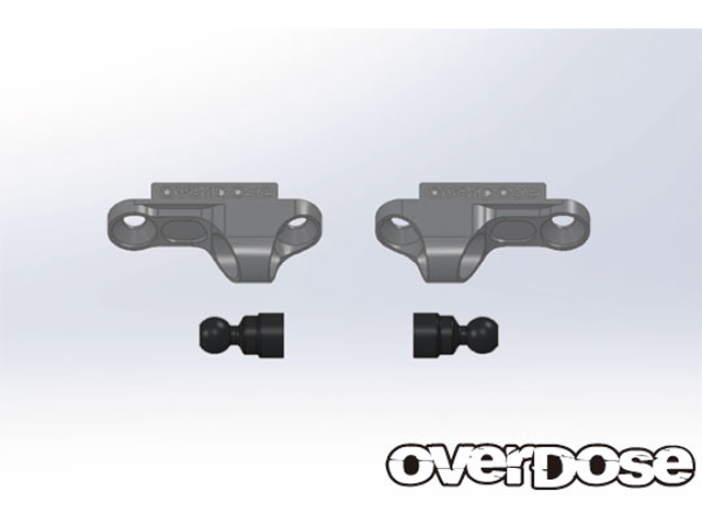 OVERDOSE　OD2266　アルミショックアジャストブロック Type-2 /シルバー For OD