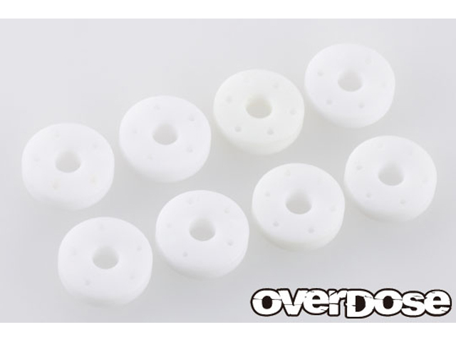 OVERDOSE　OD2369　フッ素樹脂削り出しショックピストンセット (For OD・TRF/φ0.5x5/φ0.5x6/φ0.6x5/φ0.6x6)