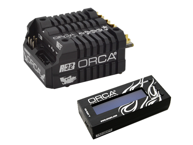 PROSPEC　OES832VR-PC　ORCA VX3 R32 ESC【ブラック】＆プログラムセッティングカードセット