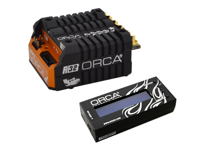 PROSPEC　ORS833VG-PC　ORCA VX3 R32 ESC【オレンジ＆ブラック】＆プログラムセッティングカードセット