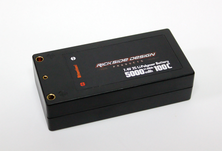 RICKSIDE DESIGN　RSDP-DLP03　7.4V 5000mAh 100C SHORT PACK LIPO