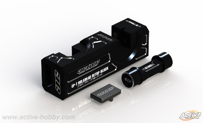 Active　STR374BL　バルクヘッドセットアップブロック【ブラック/電動ツーリングカー/バルク幅20mm/22mm用】