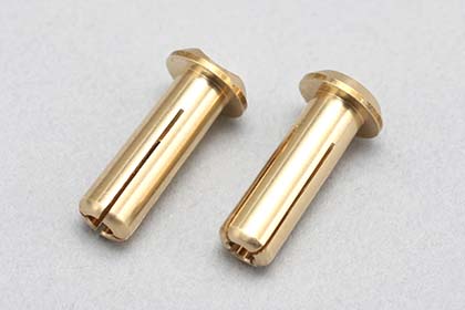 YOKOMO　RP-053　レーシングパフォーマー 24K 金メッキ コネクター(Φ4mm/2個入)