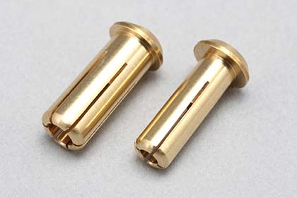 YOKOMO　RP-055　レーシングパフォーマー 24K 金メッキ コネクター(Φ5mmΦ4mm/各1個入)