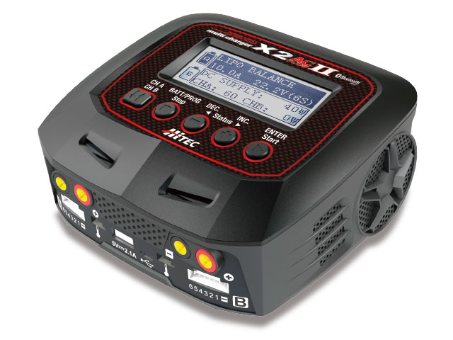 HiTEC　44274　multi charger X2 AC plus Ⅱ バランサー内蔵・オールマイティ多機能充・放電器