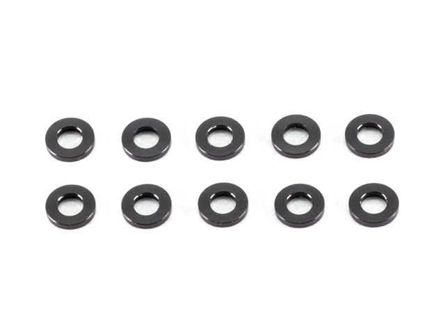 INFINITY　T079　アルミスペーサー3x6x1.0mm【ブラック/10個入】