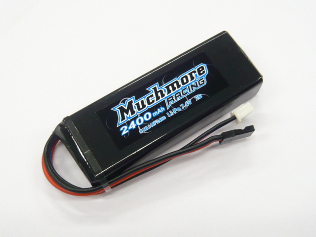 Muchmore　MLI-RF2400 Li-Poバッテリー MR2400/7.4V 1C 平型サイズﾞ 受信機用