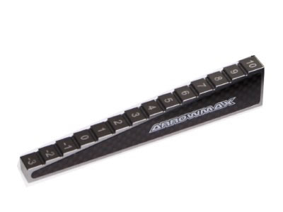 ARROWMAX　AM-170012　ダウンストップゲージ -3〜10mm【1/10カー向け　10mm】