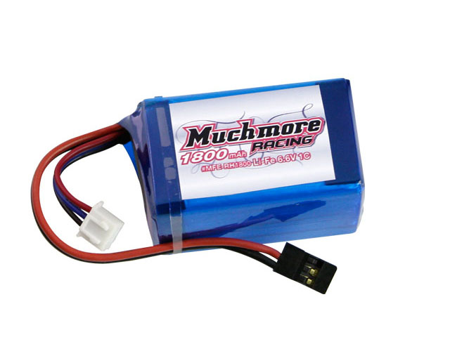Muchmore　MFE-RH1800　Li-FeバッテリーMR1800/6.6V 1C 俵型サイズ 受信機用