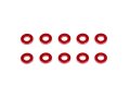 INFINITY CM-A005-10 アルミスペーサー3x6x1.0mm(レッド/10個)