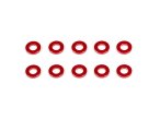 INFINITY CM-A005-10 アルミスペーサー3x6x1.0mm(レッド/10個)