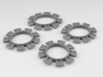 JConcepts JC-2212-8 サテライトタイヤラバーバンド・グレー【1/10 & 1/8バギー用・4ケ入】