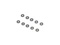 INFINITY B082506 ワッシャー 2.5x6x0.5mm(10個)