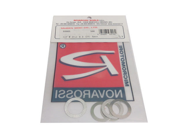 NOVAROSSI　03005　ヘッドガスケッド0.3mm（21） 5pcs