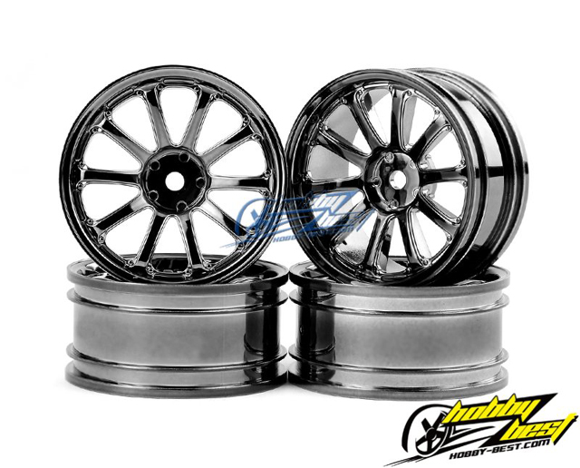 MST　102027SBK　77SVホイール オフセット+5 (銀黒/4個入)