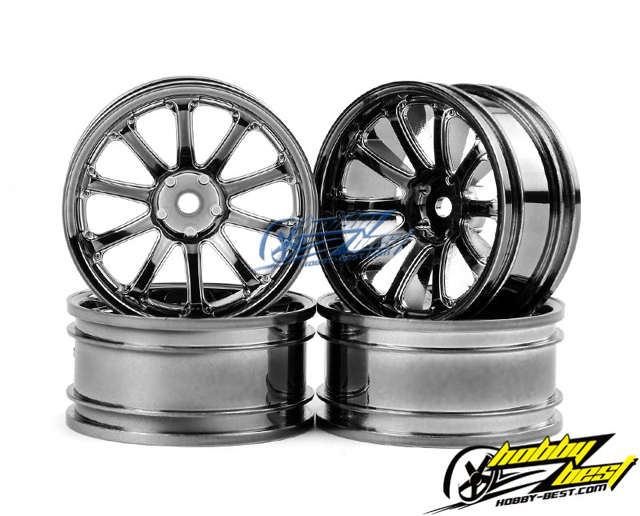 MST　102028SBK　77SVホイール オフセット+8 (銀黒/4個入)