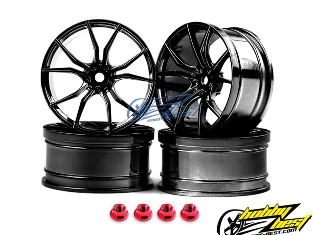 MST　102047SBK　FXホイール オフセット+3 (銀黒/4個入)
