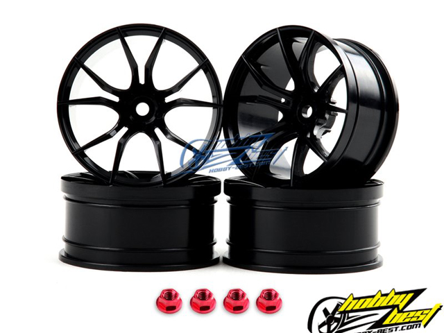 MST　102049BK　FXホイール オフセット+8 (黒/4個入)