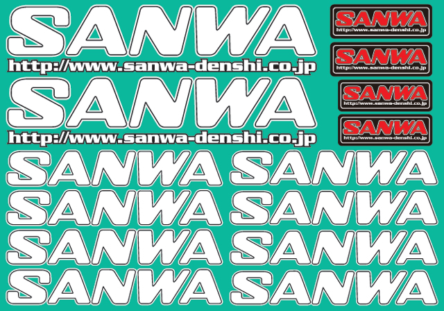 SANWA　107A90532A　SANWAデカール(WHT)