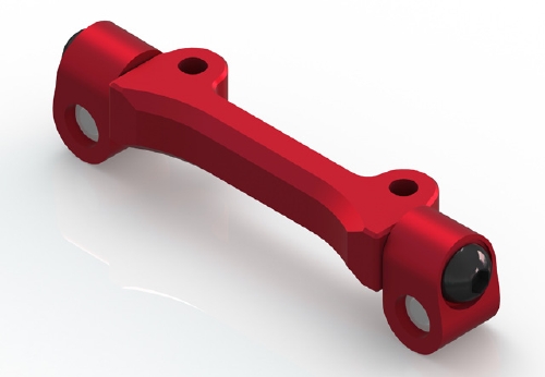 WRAP UP NEXT　0130-FD　VX ギアバルクシステム用フローティングサスマウント（3.0mm/レッド）