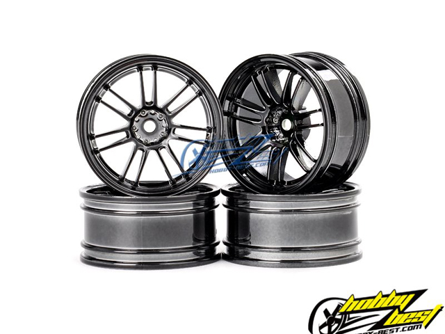 MST　102022SBK　7本スポーク2リブホイール +5 (銀黒/4個入)