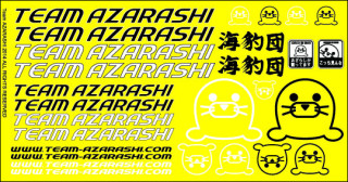 TEAM AZARASHI　AZ-0002-B　チームあざらしステッカー