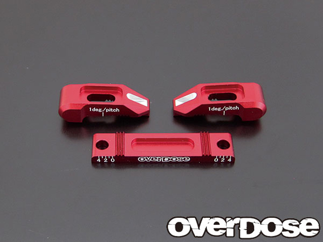 OVERDOSE　OD1562　アジャスタブルサスマウント (For Vacula/Divall / レッド)