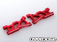 OVERDOSE OD1572 アルミリヤサスアーム (For ドリパケ / レッド ) OVERDOSE OD1572 アルミリヤサスアーム (For ドリパケ / レッド )