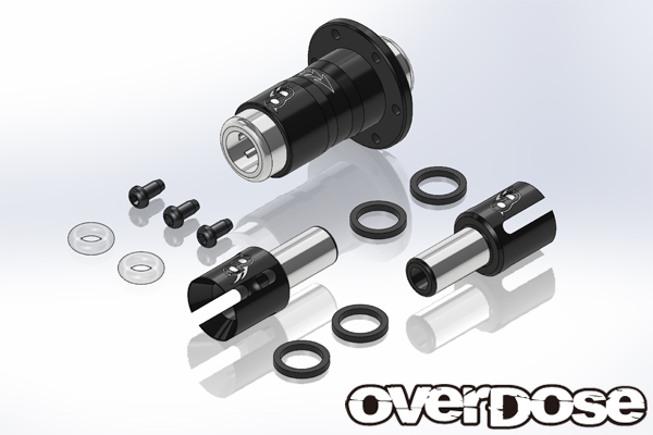 OVERDOSE　OD1639　フロントワンウェイセット (For Divall/ ブラック )