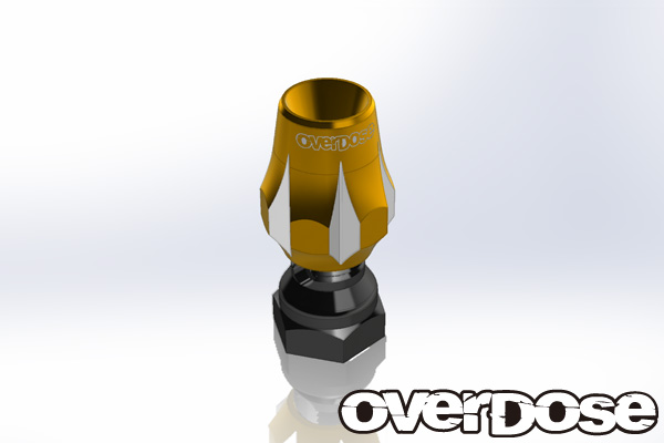 OVERDOSE OD1782 アルミアンテナポスト Type-3 (ゴールド) OVERDOSE OD1782 アルミアンテナポスト Type-3 (ゴールド)