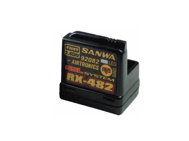 SANWA　107A41254A　RX-482　2.4G 4chレシーバー【アンテナ内蔵/SSL対応】