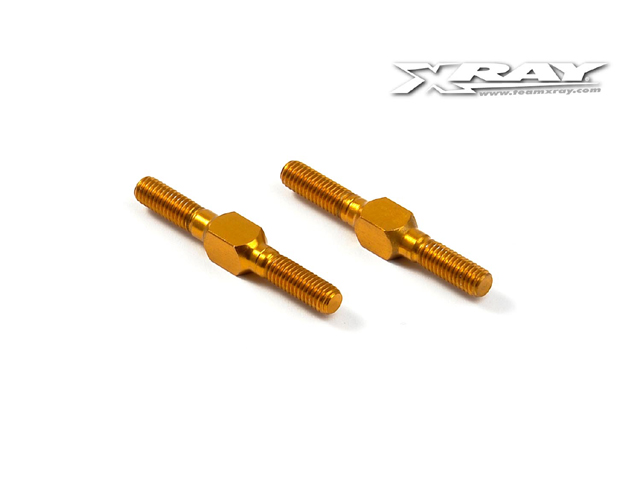 XRAY　303212O　アルミターンバックルロッド【26mm/2pcs/オレンジ】