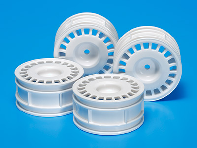 TAMIYA　SP-1021　ラリーディッシュホイール（白）4本（26mm/+2）