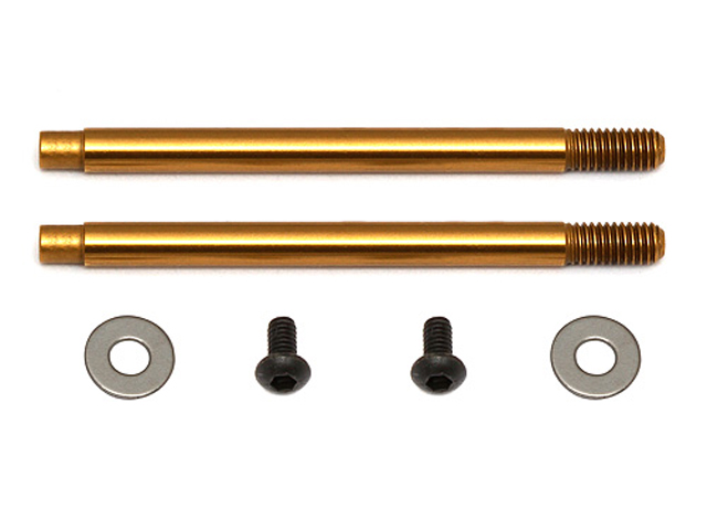 ASSOCIATED 91615 3x21 mm Shock Shafts (V2), TiN ASSOCIATED 91615 3x21 mm Shock Shafts (V2), TiN