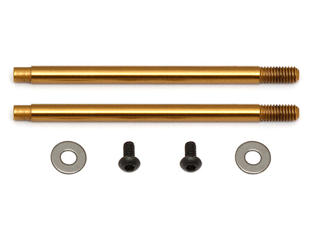 ASSOCIATED　91619　TiNコーティングショックシャフトV2【3x27.5mm】