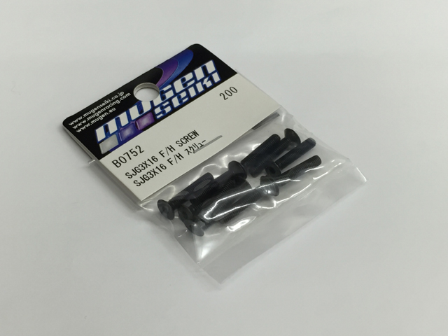 MUGEN　B0752　SJG3X16 F/Hキャップスクリュー(10pcs.)