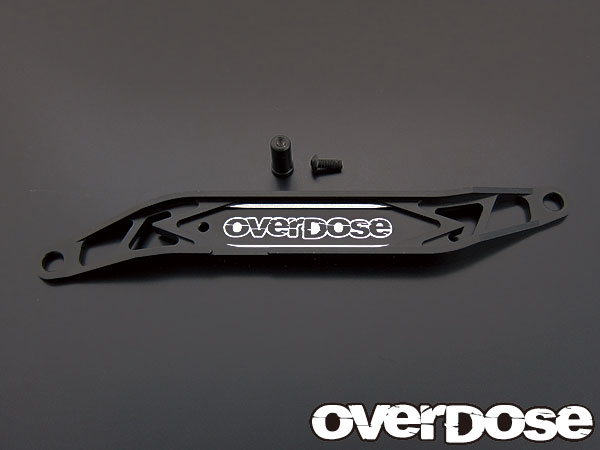 OVERDOSE　OD1398　アルミバッテリーサポート（For ドリパケ/ ブラック）