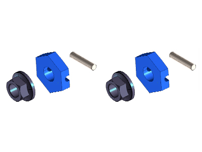 TAMIYA　OP-1668　4WDバギー アルミ六角ハブ （フロント）