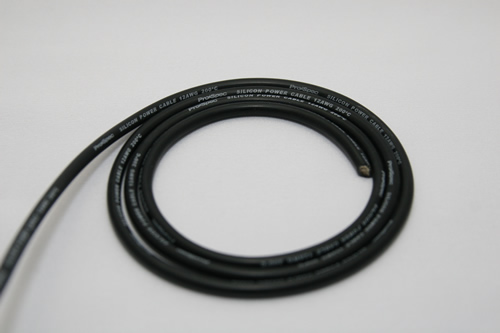 PROSPEC　PS-12WK　プロスペックシリコンパワーケーブル　スーパーフレックス【12AWG/100cm/ブラック】