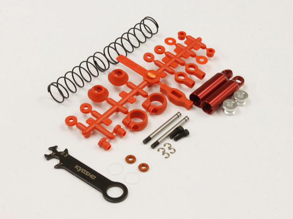 KYOSHO　SC223R　リアショックセット(レッド/トマホーク)