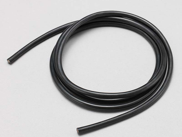 YOKOMO BL-12WB1A 12ゲージ ブラックコード【100cm/4色カラーチューブ入】