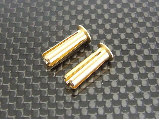 KAWADA　B83　4mm先割れコネクター・ショートタイプ：2個入