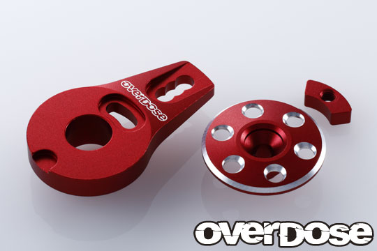 OVERDOSE OD2272 アルミサーボセイバーホーンType-2(ForOD1462/レッド) OVERDOSE OD2272 アルミサーボセイバーホーンType-2(ForOD1462/レッド)