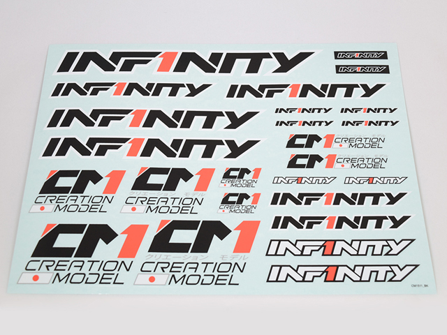 INFINITY R8030 INFINITYデカールA【ブラック】 INFINITY R8030 INFINITYデカールA【ブラック】